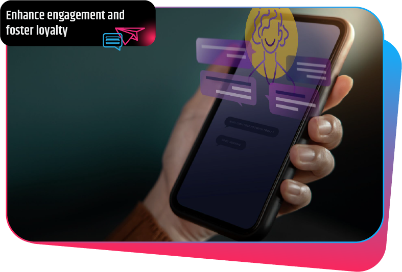 A live chatbox integrated into a mobile application for enhanced customer engagement