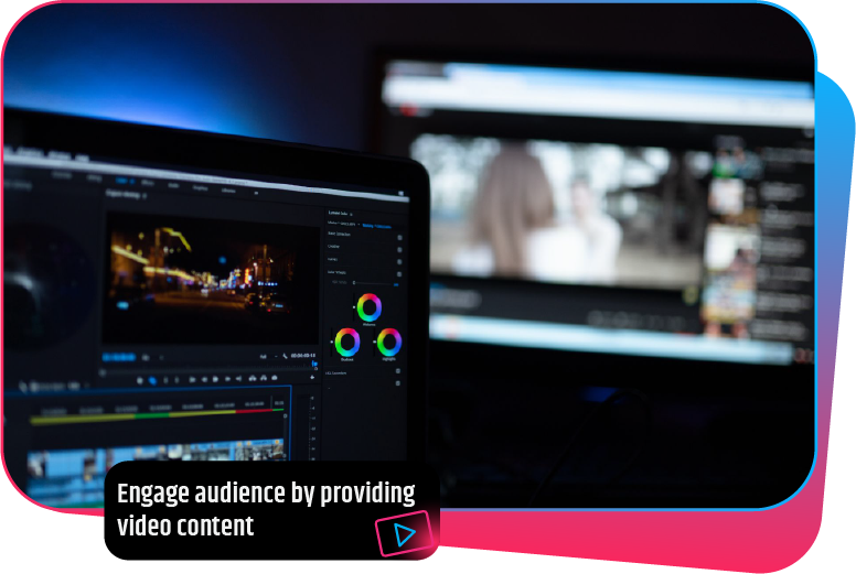 A video editor tool improving video content to captivate and engage the target customer